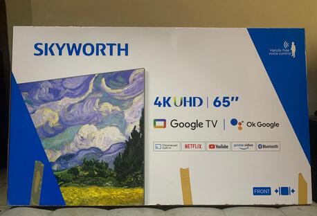 Khobar, Appliances, SAR 1500,  Skyworth Led 65 Inch Smart 4K UHD Google Tv