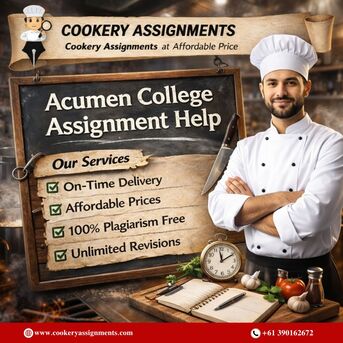 Sydney, Education, Best Acumen College Assignment Help For Commercial Cookery Students