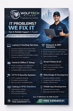 Riyadh, Computer, IT Problems? We Fix It &ndash; Fast & Reliable Support In Riyadh