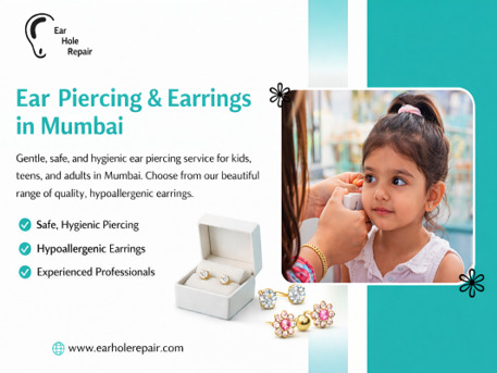 Mumbai, Health, Trusted Ear Stud Piercing In Mumbai For All Ages