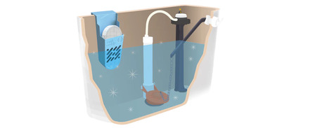 New York, Household Items, Toilet Tank Tablet Holder & Soot Trap