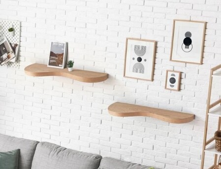 New York, Furniture, Large Floating Shelves Legends Skyline Sovereigns