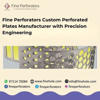 New Delhi, Business, Fine Perforators Custom Perforated Plates Manufacturer With Precision Engineering