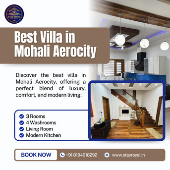 Mumbai, Villas, INR 4000,  3000 Sq. Meter,  Best Villa In Mohali Aerocity For Family Stay &ndash; 3BHK Luxury Villa