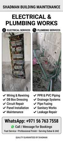 Sharjah, Construction, Electrical & Plumbing Services