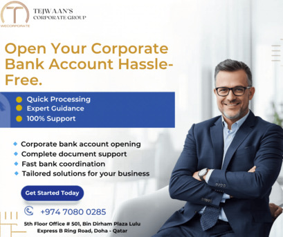 Doha, Legal, Corporate Bank Account Opening
