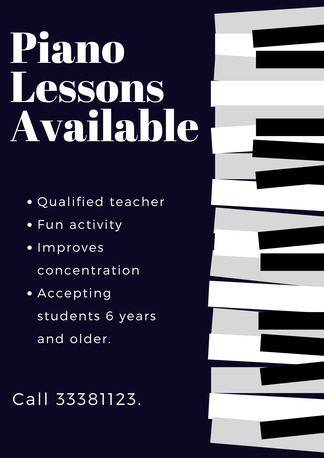 Bilad Al Qadeem, Lessons Offered, ***Piano Lessons*** Available In North Sehla!