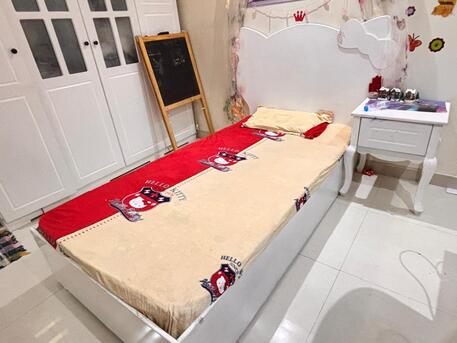 Riyadh, Furniture, SAR 300,  Kids - Single Bed - Hello Kitty Design ( WITH MATTRESS)