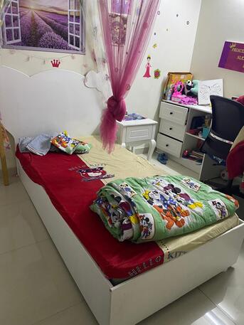 Riyadh, Furniture, SAR 300,  Kids - Single Bed - Hello Kitty Design ( WITH MATTRESS)