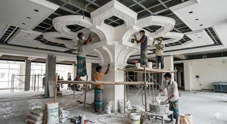 Ajman, Construction, Gypsum Work Service