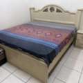 SAR 700,  Double Bed Set,  Drawing Room Fancy Table For Urgent Sale (Detail In Description)