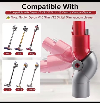 Riyadh, Appliances, SAR 25,  For Dyson V7 V8 V10 V11 V15 Vacuum Cleaner Bottom Adapter And Top Adapter, Low Reach Adapt