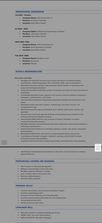 Sharjah, Job Seekers, Document Controller