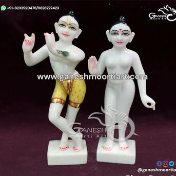 Jaipur, Collectibles, INR 25000,  Premium Handcrafted Radha Krishna Marble Idol (Jugal Murti)