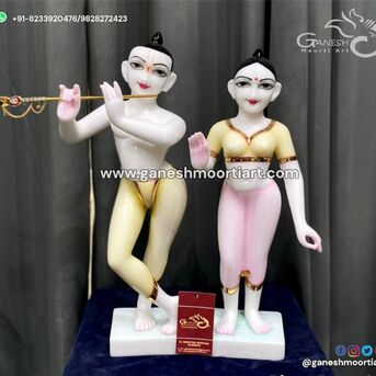 Jaipur, Collectibles, INR 25000,  Premium Handcrafted Radha Krishna Marble Idol (Jugal Murti)