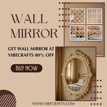 Noida, Household Items, INR 2600,  Wall Mirror &ndash; Elegant D&eacute;cor By Vibecrafts
