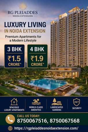 Noida, Real Estate, RG Pleiaddes Noida Extension &ndash; Smart Investment For Homebuyers