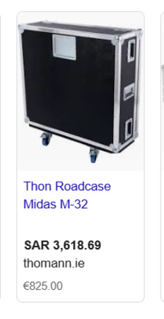 Olaya, Musical Instruments, SAR 1450,  Midas M32 Or YAMAHA TF5, Flight Case