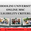 Shoolini University Online MSC Eligibility Criteria