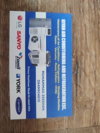 Al Jubail Al Balad, Air Conditioning, Maintenance Air Conditions & Refrigerator