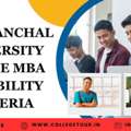 Uttaranchal University Online MBA Eligibility Criteria
