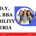 Dr. D.Y. Patil BBA Eligibility Criteria