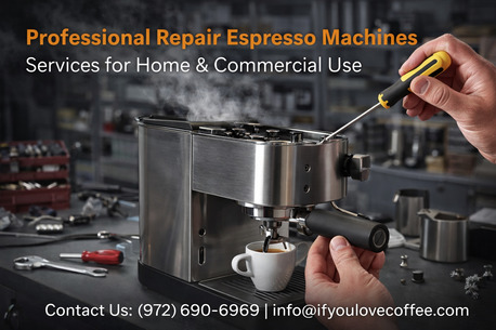 Dallas, Business, Professional Repair Espresso Machines Services For Home & Commercial Use