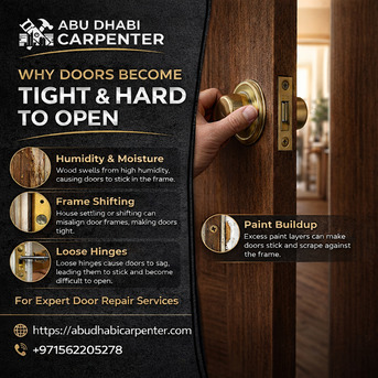 Abu Dhabi, Household, Why Doors Become Tight & Hard To Open