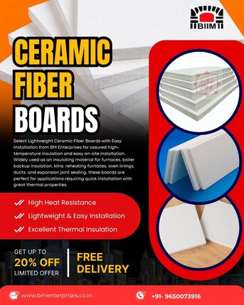 Faridabad, Materials, INR 1200,  Lightweight Ceramic Fiber Boards For Easy Installation