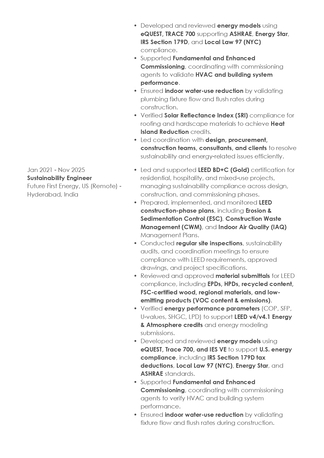 Riyadh, Job Seekers, Sustainability Engineer | Mechanical Engineer | LEED Engineer