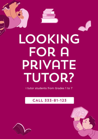 Bilad Al Qadeem, Lessons Offered, TUITIONS AVAILABLE IN NORTH SEHLA - Grades 1 To 7