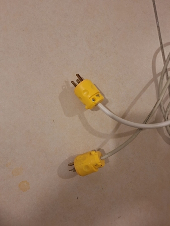 Khobar, Electrical & Plumbing, SAR 110,  Leviton 20 Amp, 250 Volt, Grounding Plug Yellow