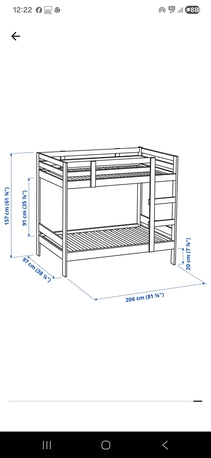 King Fahad District, Furniture, SAR 500,  Bunk Bed White