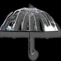 GBP 010,  Stylish Dome Umbrella In Black For All Weather Protection
