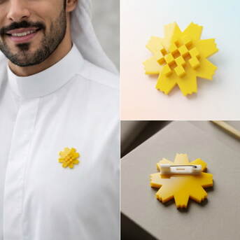 Kuwait City, Printing, Al-Arfaj Flower Badges By Karyan Art