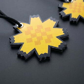 Kuwait City, Printing, Al-Arfaj Flower Badges By Karyan Art