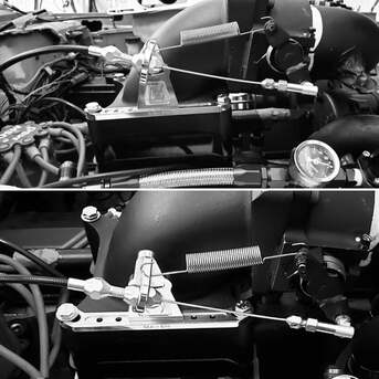 New York, Auto Parts, Universal Throttle Cable Bracket Adjustable Fit Durable Steel