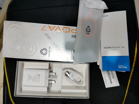 Salamah, Mobile Phones, SAR 600,  Tecno POVA 7 (5G) ♧ 8+8 GB ♧ 256 GB ♧ Silver, Like New Box Pack