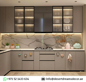 Abu Dhabi, Interior Design, Kitchen Renovation Work And Cabinet Fixing In Uae.