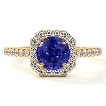 New York, Jewelry, USD 2770,  Get Elegant Tanzanite Engagement Rings Prong Set With Diamonds