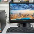 BHD 63,  Dell I5 PC 8GB RAM 22" FHD Monitor Built-in Camera, Speaker Plug & Play Teams,Zoom Install