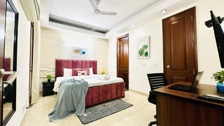 New Delhi, Apts/Flats Wanted, INR 20626/day,  Furnished,  3 BR,  2000 Sq. Meter,  BluO 3BHK Safdarjung Enclave -Lift Terrace Garden