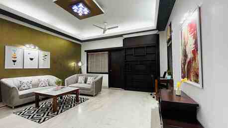 New Delhi, Apts/Flats Wanted, INR 4738/day,  Furnished,  1 BR,  450 Sq. Feet,  BluO 1BHK Green Park -Balcony, Lift, Parking