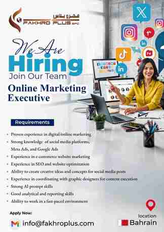 Busaiteen, Jobs, Online Marketing Executive