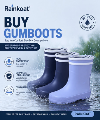 Brisbane, Clothing & Accessories, Buy Gumboots From Rainkoat &ndash; Durable, Waterproof & Stylish