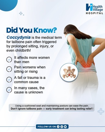 Bhubaneswar, Health, Tailbone Pain | Best Hospital Bhubaneswar | Health Village Hospital
