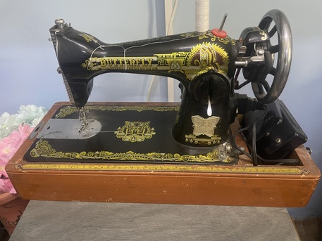 Dammam, Household Items, SAR 150,  BUTTERFLY SEWING MACHINE WITH ELECT. MOTOR