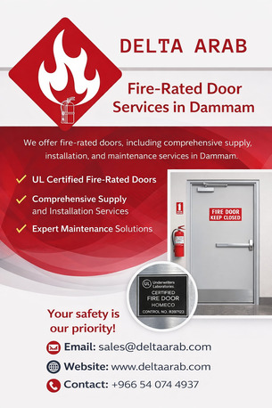 Dammam, Business, UL Listed, Fire Rated Door, Supply, Installation And Maintenance Services In Dammam