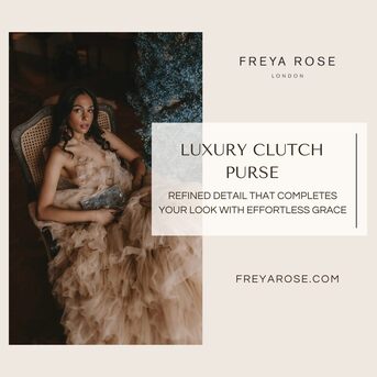 London, Clothing & Accessories, GBP 995,  Luxury Clutch Purse Designed For Elegant Bridal And Evening Moments | Freya Rose London