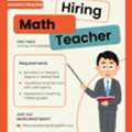 Urgent Vacancy For The MALE MATH TEACHER